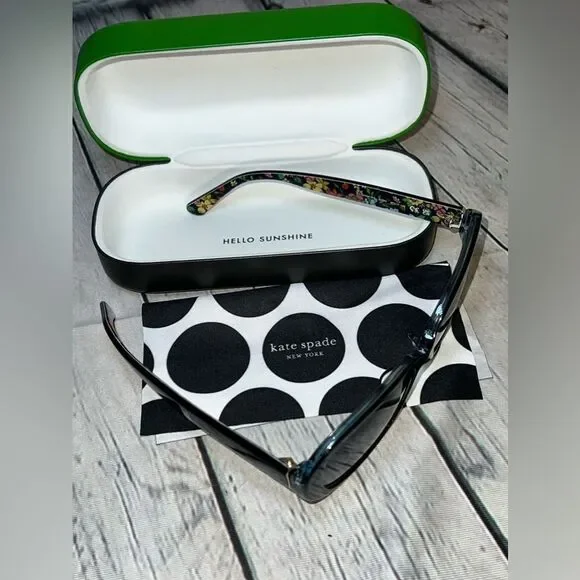 Kate Spade Ellison/F/S 807 Black/Grey Gradient Women's Sunglasses - Picture 2 of 6